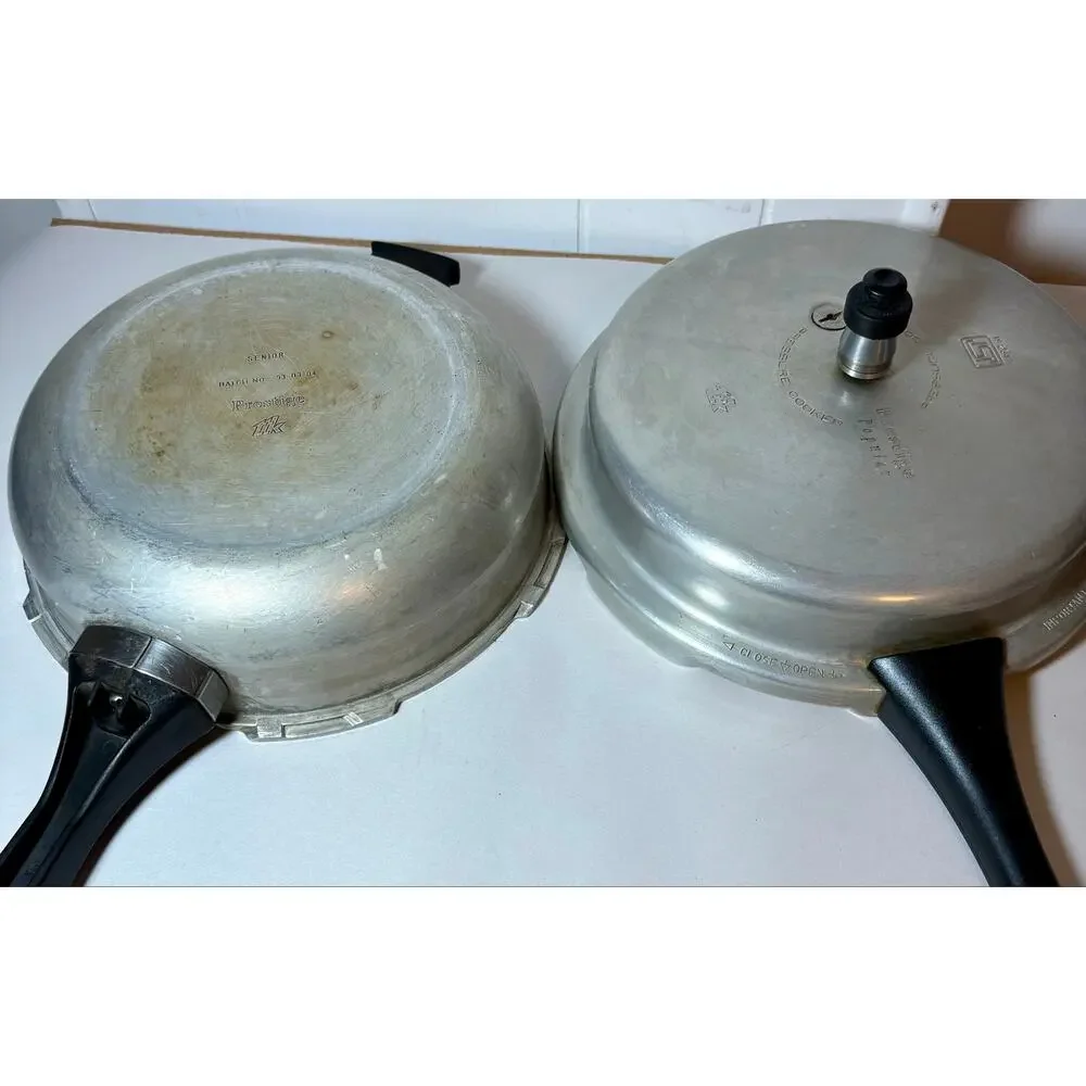 1993 Vintage Prestige Senior 6 Qt Pressure Cooker Pan Aluminum IS2347 w/ Jiggler